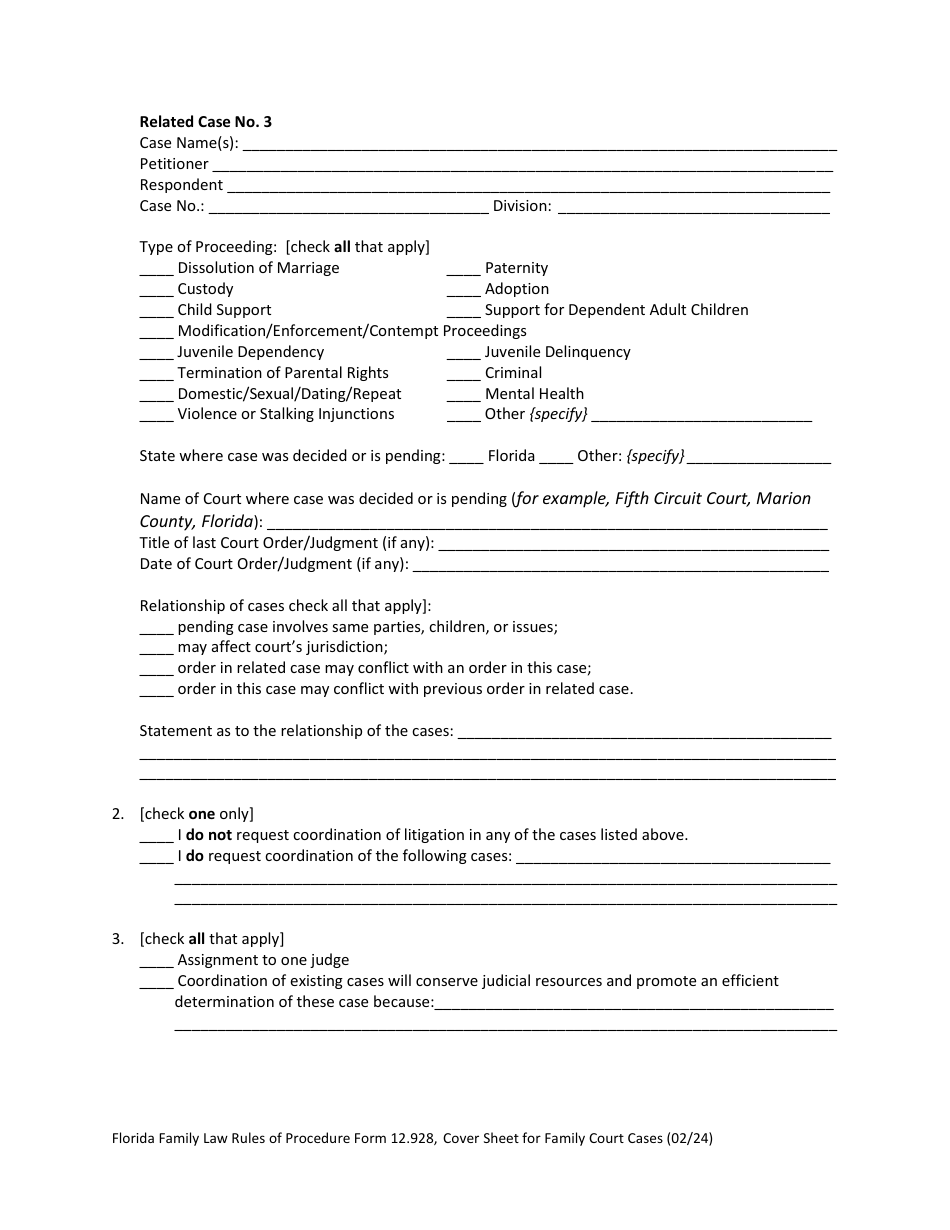 Form 12.900(H) Download Fillable PDF or Fill Online Notice of Related ...