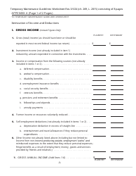 Temporary Maintenance Guidelines Worksheet - New York, Page 3