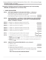 Temporary Maintenance Guidelines Worksheet - New York, Page 5