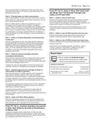 Instructions for Form PT-101 Tax on Motor Fuels - New York, Page 3