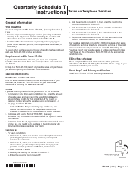 Form ST-100.8 Schedule T Taxes on Telephone Services - 4th Quarter - New York, Page 2