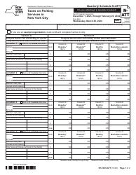 Form ST-100.5-ATT Schedule N-ATT Taxes on Parking Services in New York City - 4th Quarter - New York