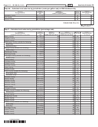 Form ST-100.10 Schedule FR Sales and Use Tax on Qualified Motor Fuel and Highway Diesel Motor Fuel - 4th Quarter - New York, Page 2