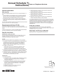 Form ST-101.8 Schedule T Taxes on Telephone Services - Annual - New York, Page 2