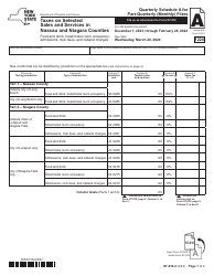 Form ST-810.2 Schedule A Taxes on Selected Sales and Services in Nassau and Niagara Counties - 4th Quarter - New York