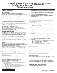 Form ST-810.5-ATT Schedule N-ATT Taxes on Parking Services in New York City - 4th Quarter - New York, Page 2