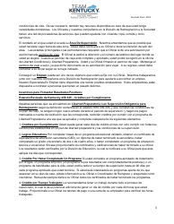 Lista De Control Para Clientes/As Nuevos/As - Kentucky (Spanish), Page 3