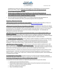 Lista De Control Para Clientes/As Nuevos/As - Kentucky (Spanish), Page 6