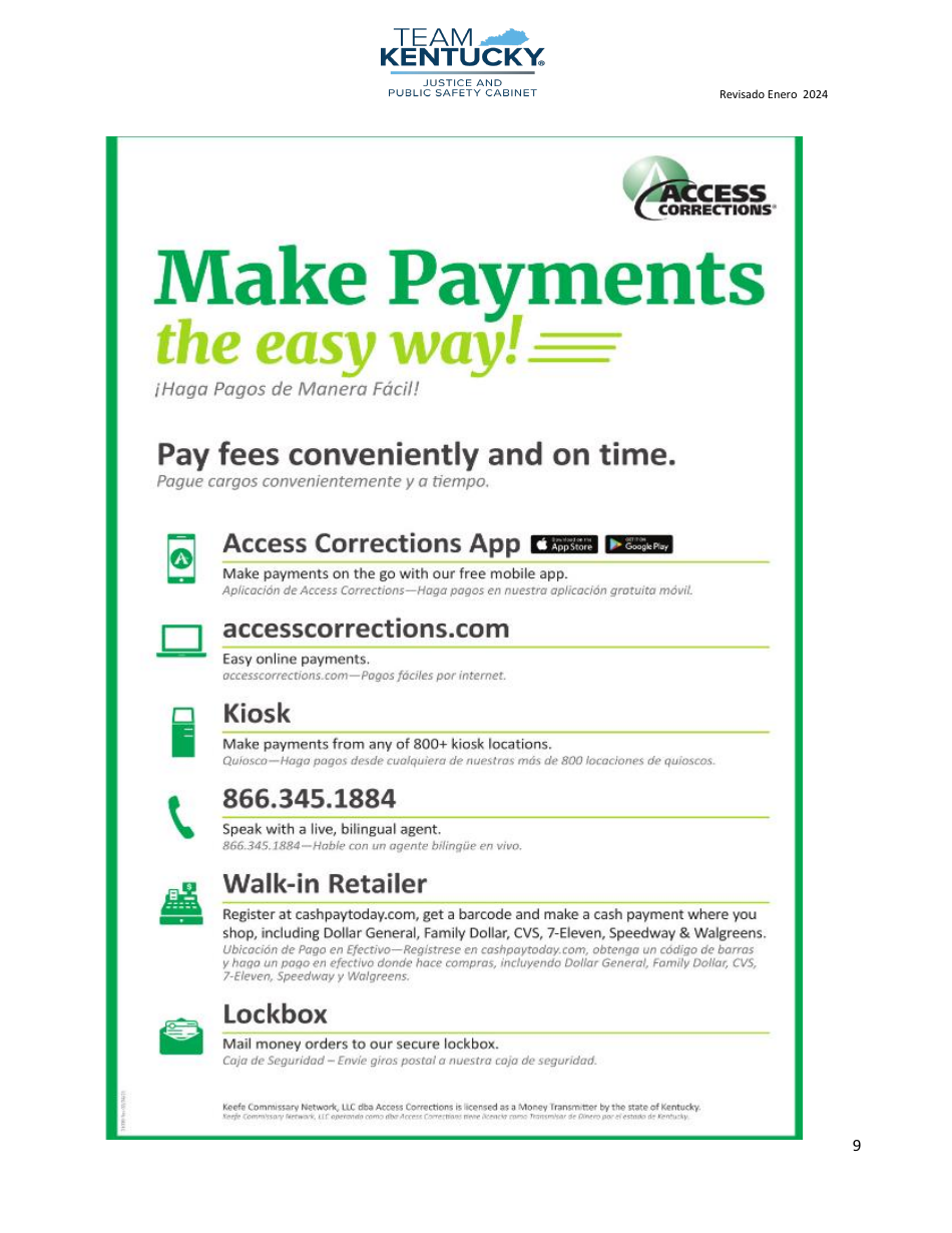 Lista De Control Para Clientes / As Nuevos / As - Kentucky (Spanish), Page 9