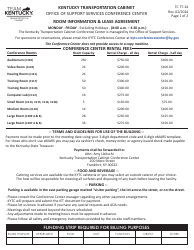 Document preview: Form TC77-24 Room Information & Lease Agreement - Kentucky