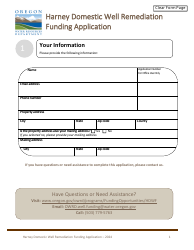 Harney Domestic Well Remediation Funding Application - Oregon, Page 2