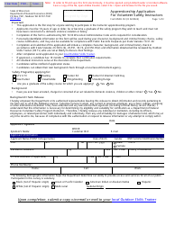 Document preview: Form 8500-161 Apprenticeship Application for Volunteer Safety Instructors - Wisconsin
