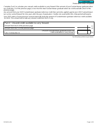 Form RC360 Saskatchewan Graduate Retention Program - Canada, Page 2