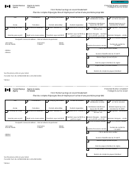 Form T4FHSA First Home Savings Account Statement - Canada (English/French)