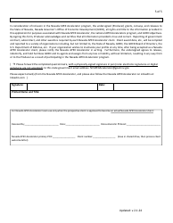 Nevada Apex Accelerator Client Questionnaire Form (For Nevada Organizations, Including Small Businesses, Etc.) - Nevada, Page 5