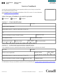 Form RC193 Service Feedback - Canada