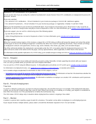 Form CPT1 Request for a Cpp/Ei Ruling - Employee or Self-employed - Canada, Page 3