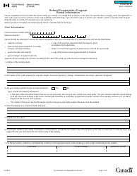 Form RC685 Rental Information - Refund Examination Program - Canada