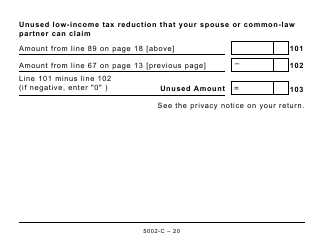 Form 5002-C (PE428) Prince Edward Island Tax and Credits - Large Print - Canada, Page 20