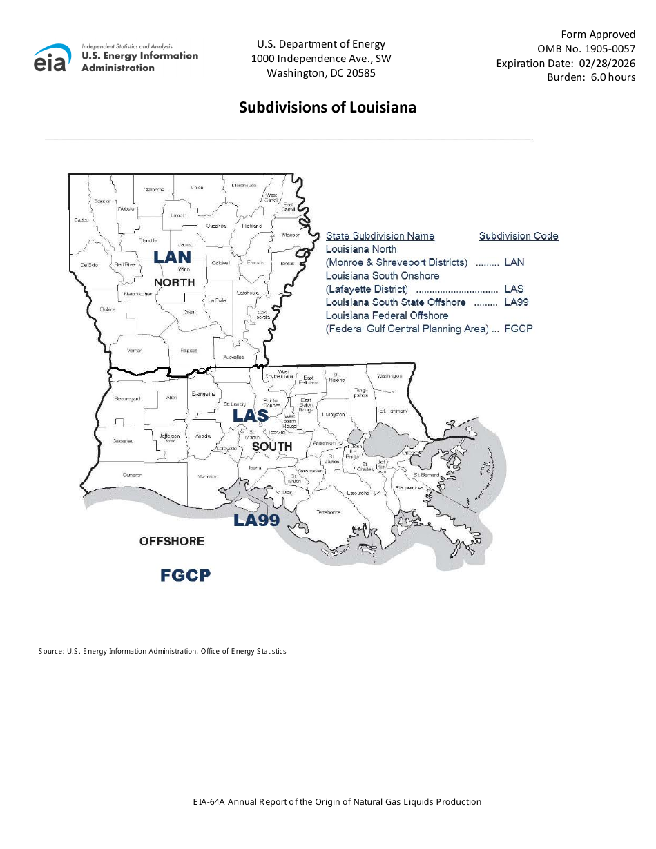 Instructions for Form EIA-64A Nnual Report of the Origin of Natural Gas Liquids, Page 11