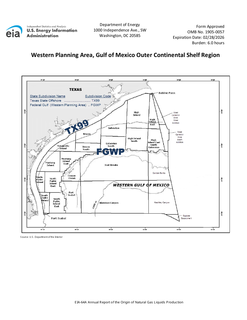 Instructions for Form EIA-64A Nnual Report of the Origin of Natural Gas Liquids, Page 15