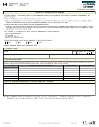 Form RC322 Agriinvest Adjustment Request - Canada