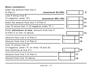 Form 5005-S8 Schedule 8 Quebec Pension Plan Contributions - Large Print - Canada, Page 14