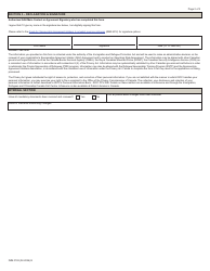 Form IMM0193 Sponsorship Agreement Holder (Sah) Change of Contact Form - Canada, Page 2