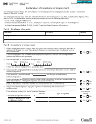 Document preview: Form T2200 Declaration of Conditions of Employment - Canada