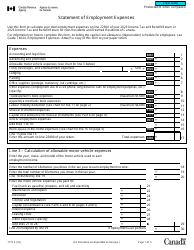 Form T777 Statement of Employment Expenses - Canada