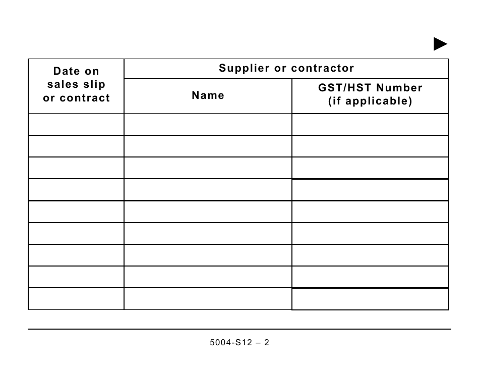 Form 5004-S12 Schedule NB(S12) New Brunswick Seniors Home Renovation Tax Credit - Large Print - Canada, Page 2