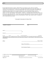 Application for License - After Temporary Permit(S) - South Dakota, Page 4