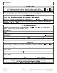 Application for License - South Dakota, Page 2