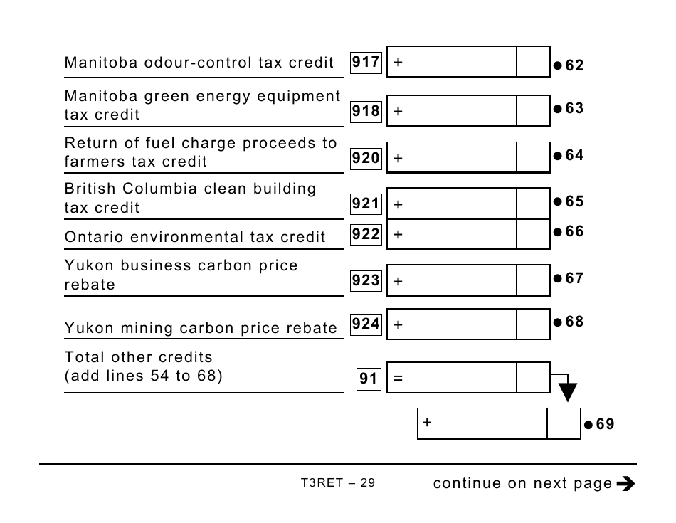 Form T3RET Trust Income Tax and Information Return - Large Print - Canada, Page 29