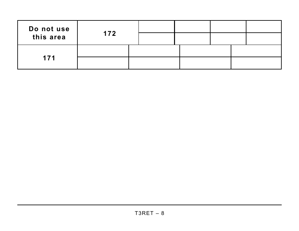 Form T3RET Trust Income Tax and Information Return - Large Print - Canada, Page 8