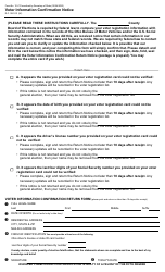 Form 10-C Voter Information Confirmation Notice - Ohio