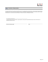 Agent Authorizaton Form - North Carolina, Page 2