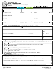 Document preview: Form SOS/NP-30 Notary Public Application - California