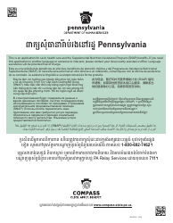 Form PA600-C Pennsylvania Application for Benefits - Pennsylvania (Cambodian)