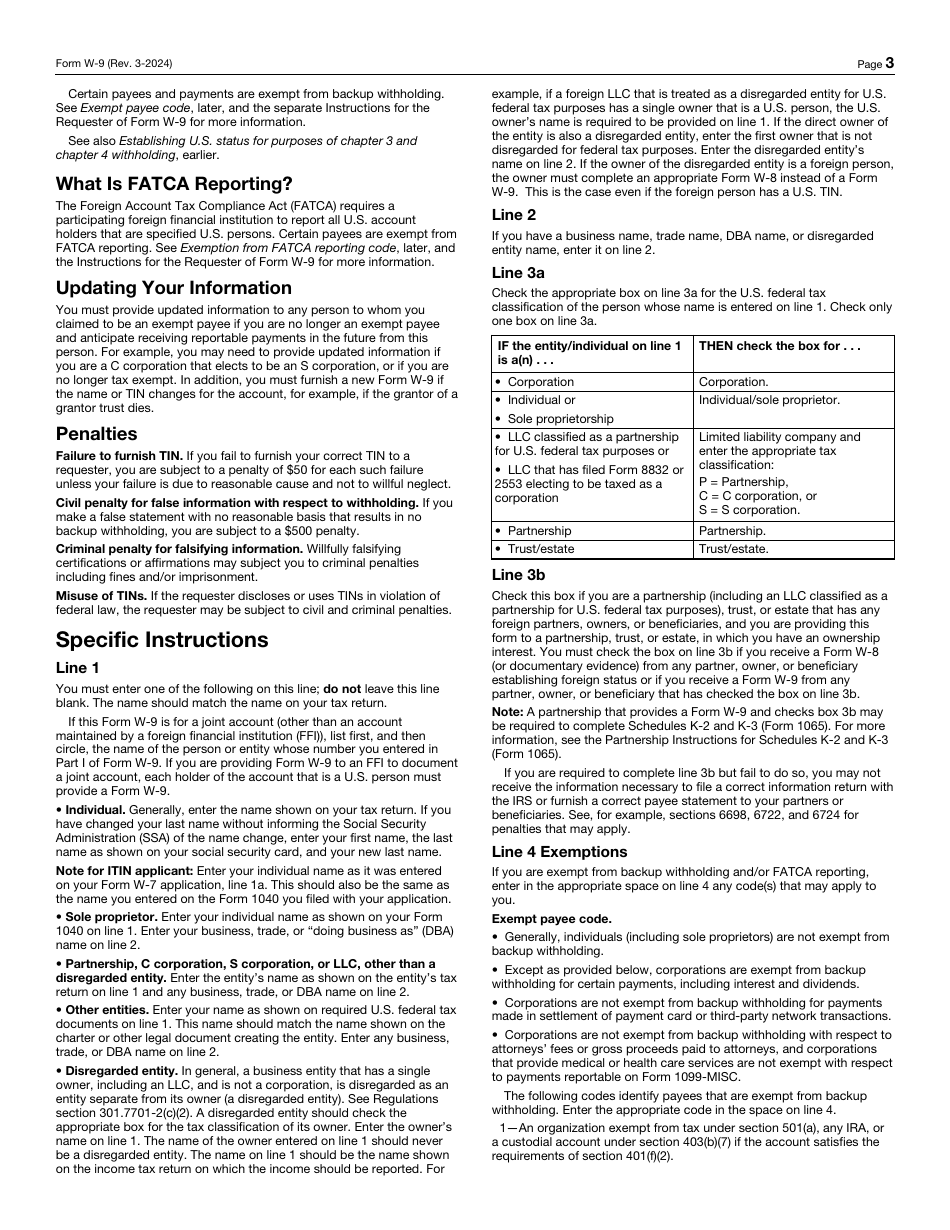 IRS Form W9 Download Fillable PDF or Fill Online Request for Taxpayer