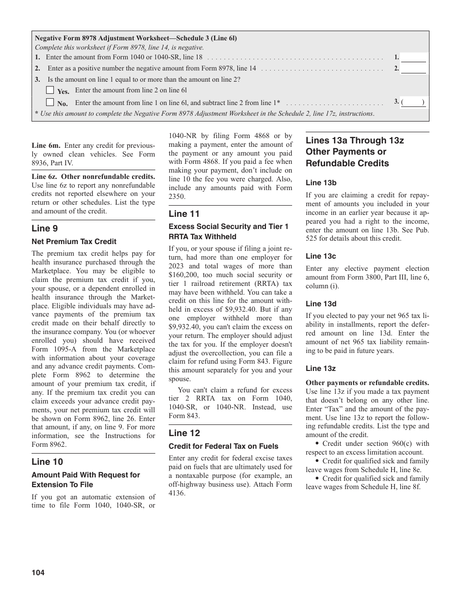 Instructions for IRS Form 1040, 1040-SR U.S. Individual Income Tax Return, Page 104