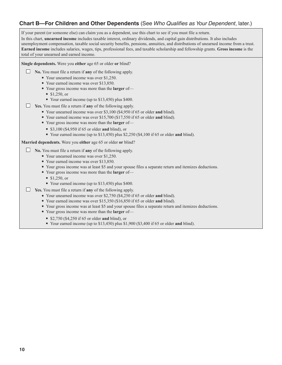 Instructions for IRS Form 1040, 1040-SR U.S. Individual Income Tax Return, Page 10