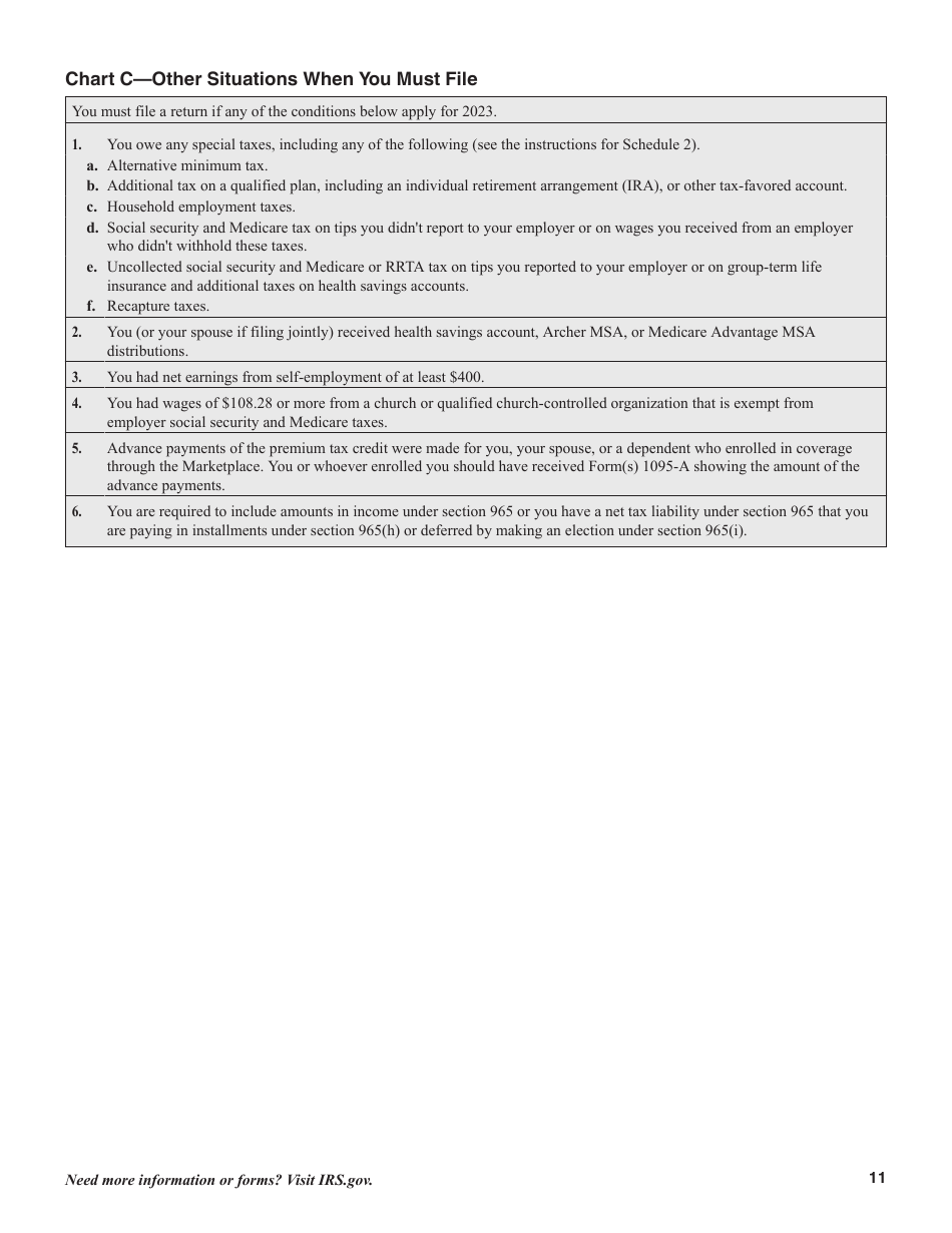 Instructions for IRS Form 1040, 1040-SR U.S. Individual Income Tax Return, Page 11