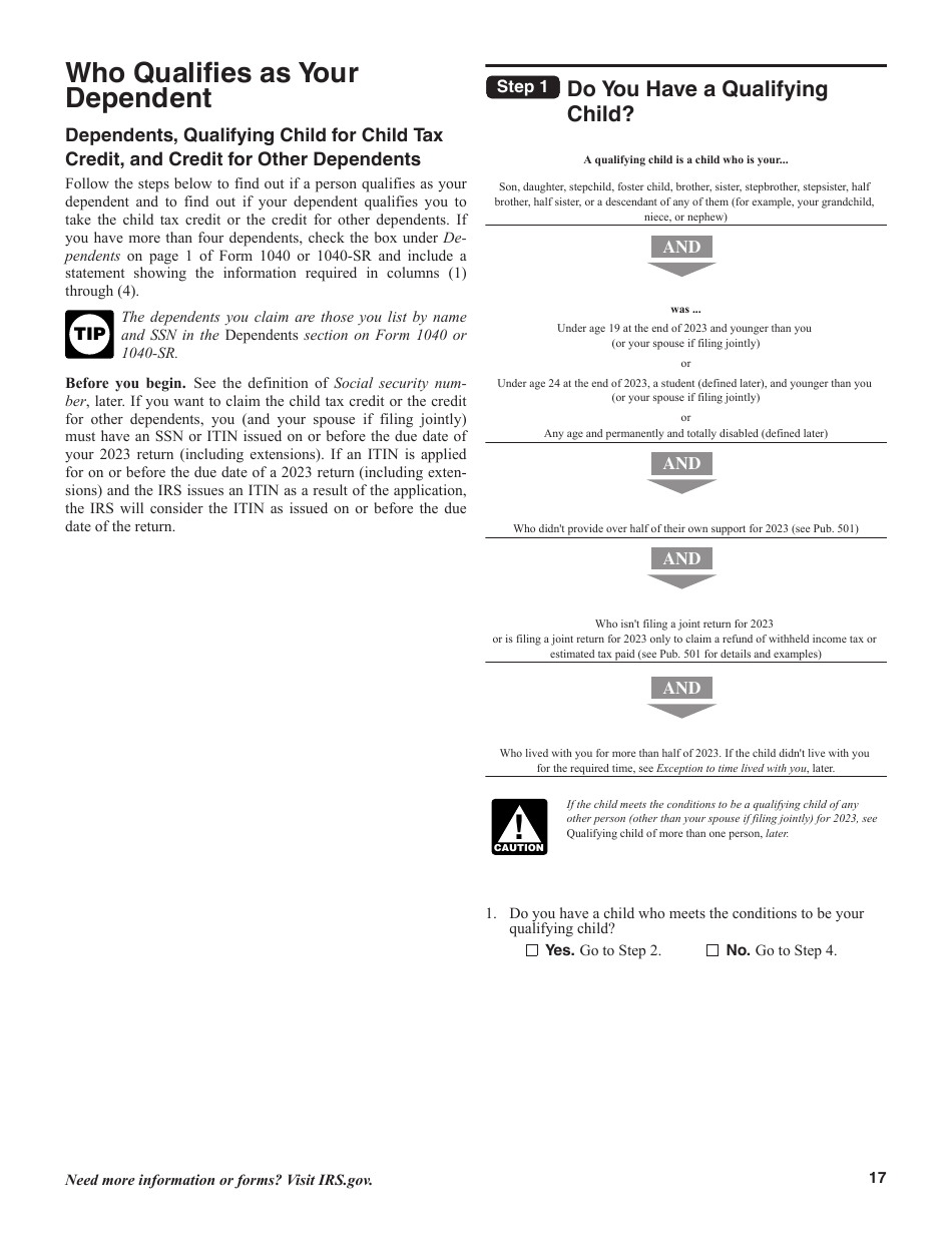 Instructions for IRS Form 1040, 1040-SR U.S. Individual Income Tax Return, Page 17