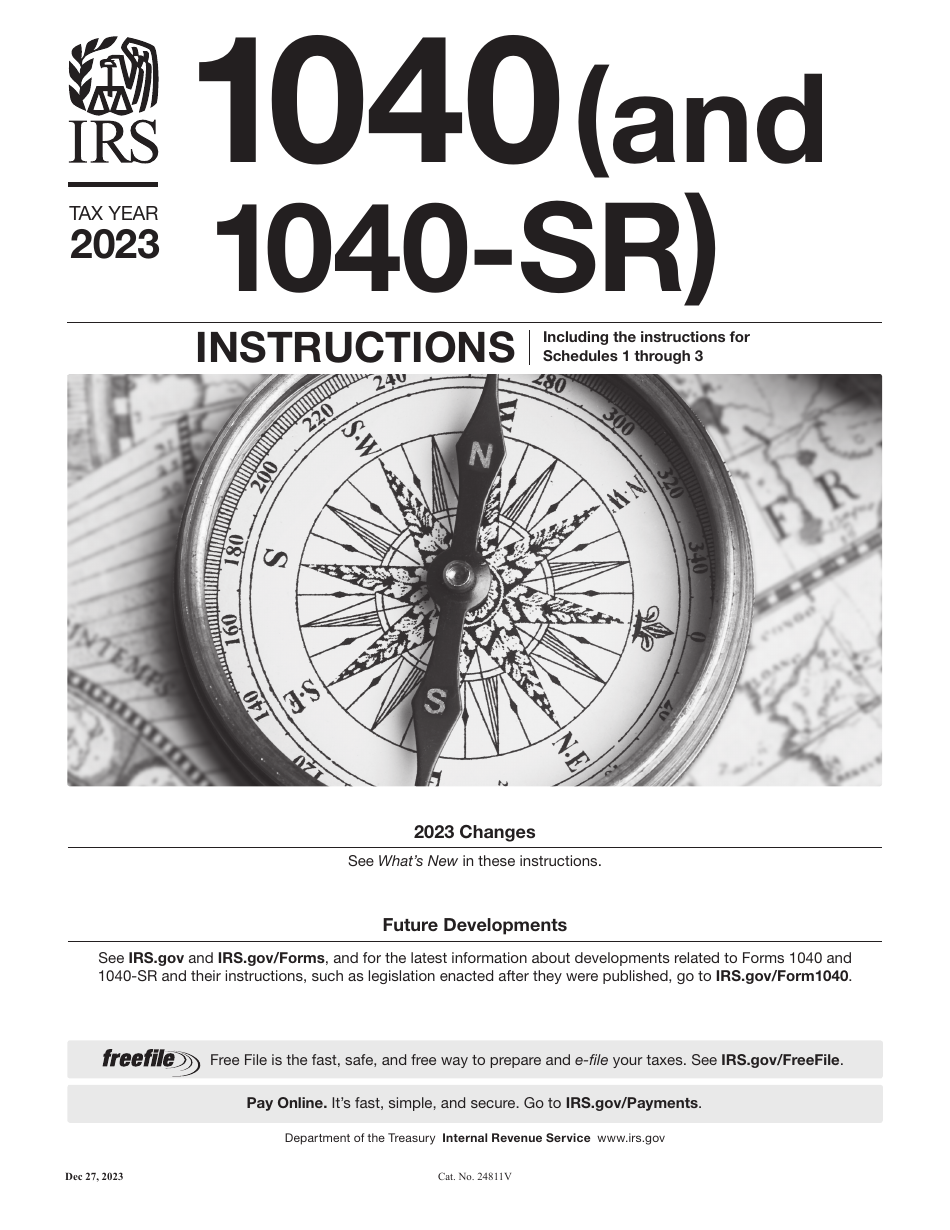Instructions for IRS Form 1040, 1040-SR U.S. Individual Income Tax Return, Page 1