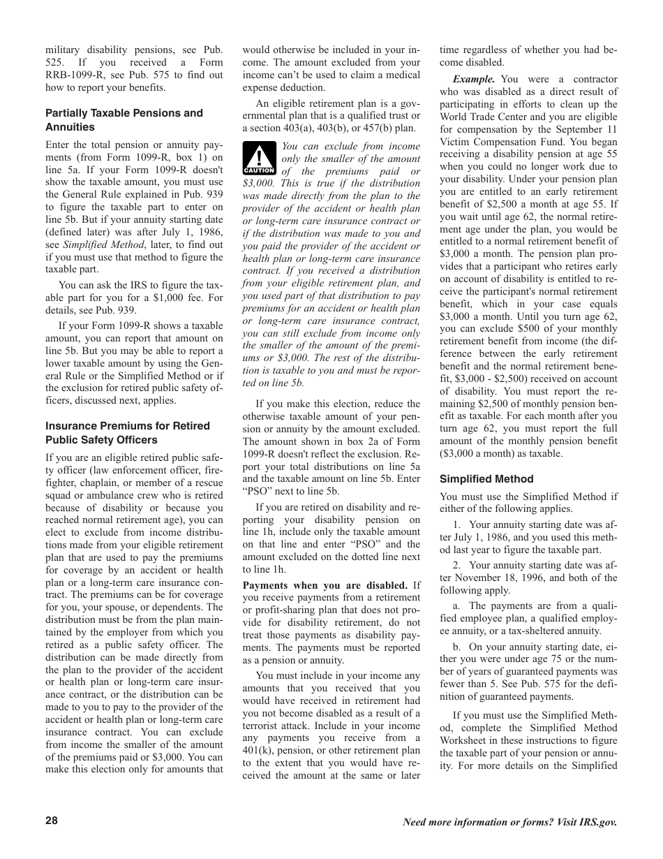 Instructions for IRS Form 1040, 1040-SR U.S. Individual Income Tax Return, Page 28