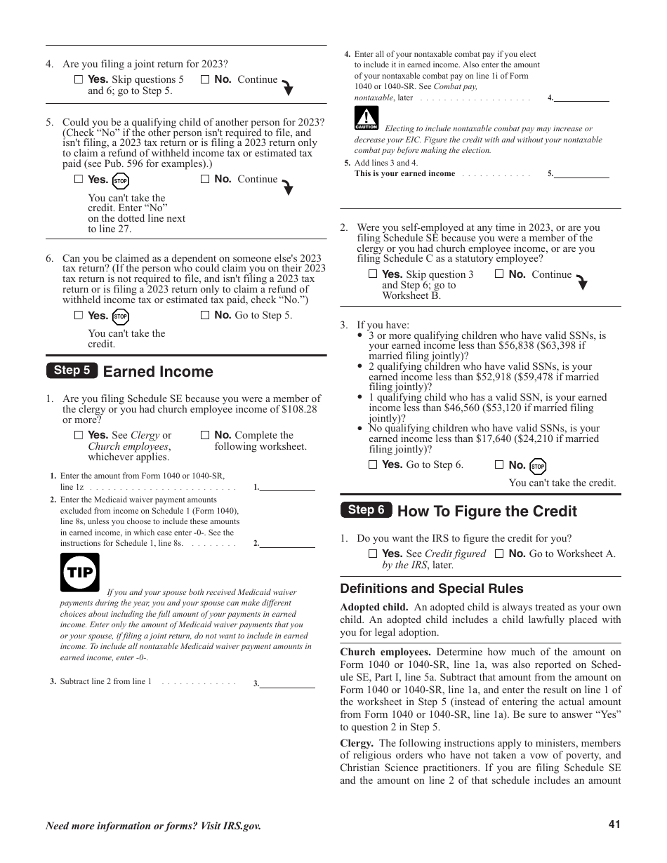 Instructions for IRS Form 1040, 1040-SR U.S. Individual Income Tax Return, Page 41