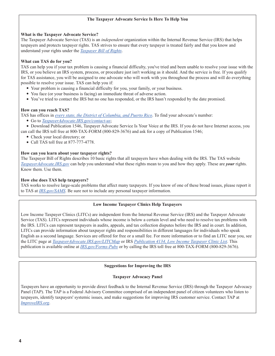 Instructions for IRS Form 1040, 1040-SR U.S. Individual Income Tax Return, Page 4