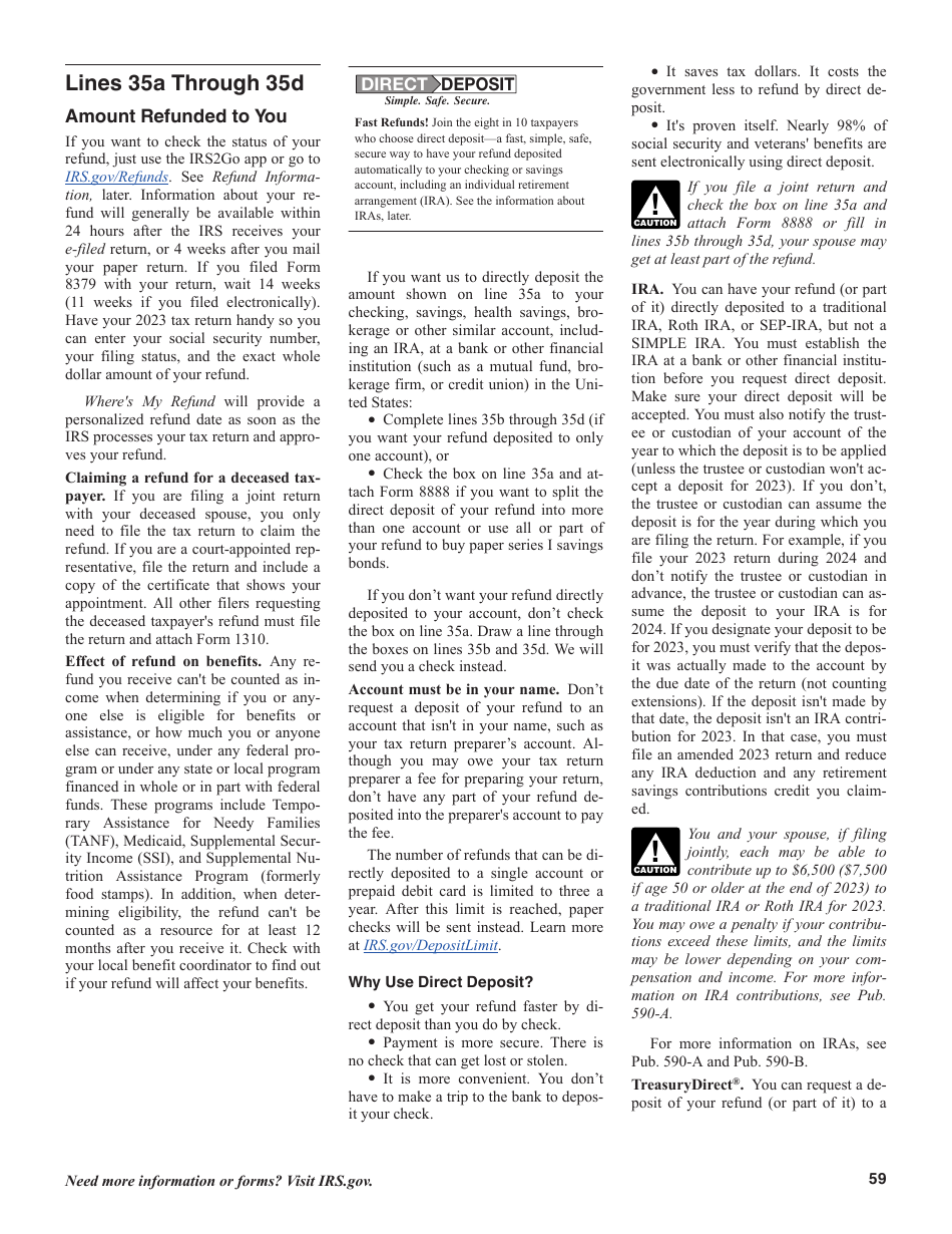 Instructions for IRS Form 1040, 1040-SR U.S. Individual Income Tax Return, Page 59