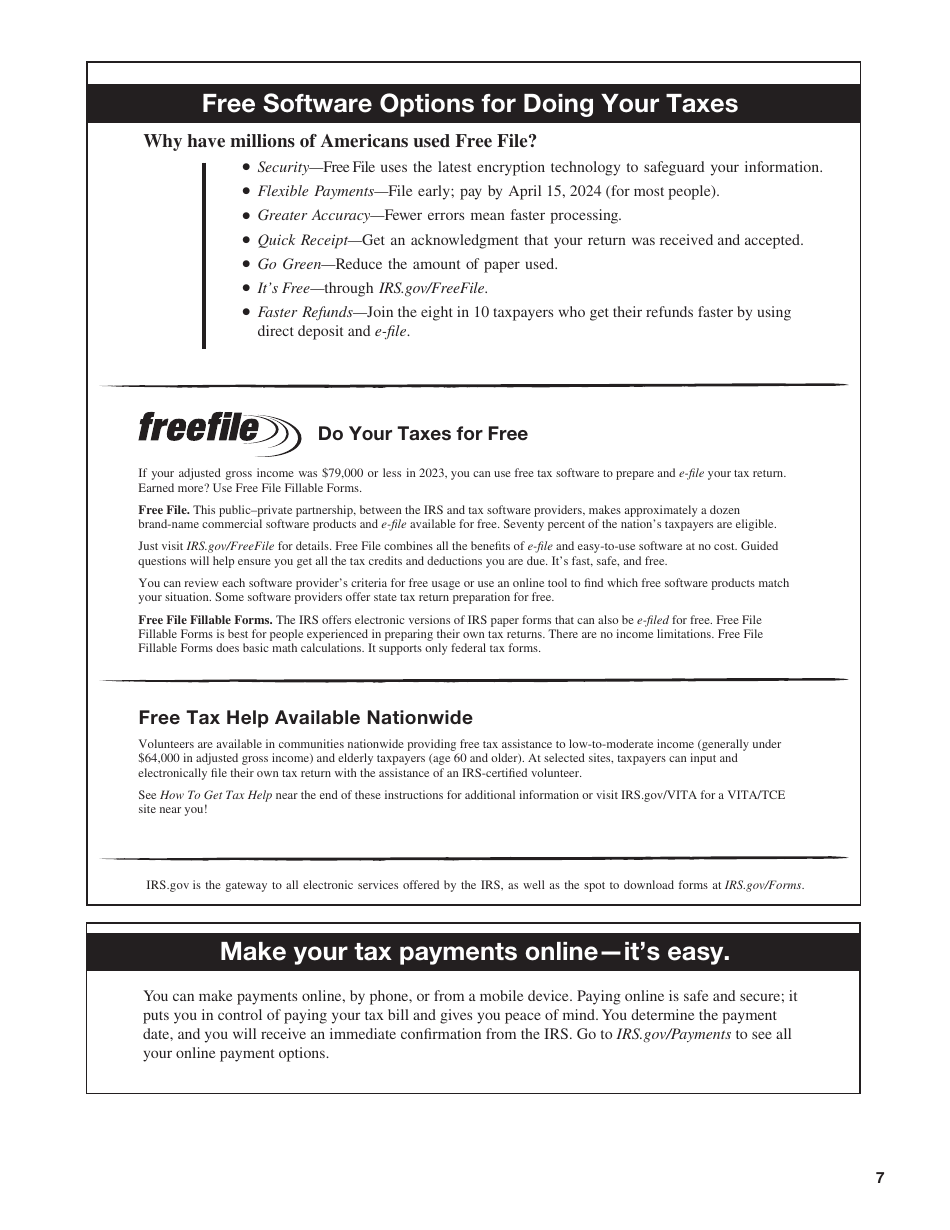 Instructions for IRS Form 1040, 1040-SR U.S. Individual Income Tax Return, Page 7